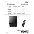 SONY KP61V90 Owner's Manual cover photo