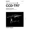 SONY CCD-TR7 Owner's Manual cover photo