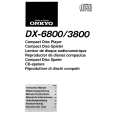 ONKYO DX-3800 Owner's Manual cover photo