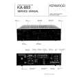 KENWOOD KA-893 Service Manual cover photo