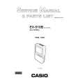 CASIO EV510B Service Manual cover photo