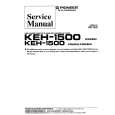 PIONEER KEH1500 X1N/EW+X1N Service Manual cover photo