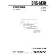 SONY SRSM30 Service Manual cover photo