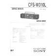 SONY CFS-W310L Service Manual cover photo