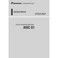 PIONEER AVIC-X1/EW Owner's Manual cover photo