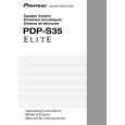 PIONEER PDP-S35 Owner's Manual cover photo