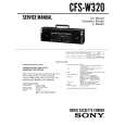 SONY CFSW320 Service Manual cover photo