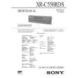 SONY XRC550RDS Service Manual cover photo