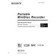 SONY MZB10 Owner's Manual cover photo