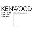 KENWOOD KRC-689 Owner's Manual cover photo