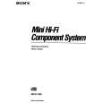 SONY MHC-C50 Owner's Manual cover photo