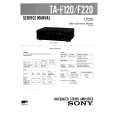 SONY TAF120 Service Manual cover photo