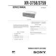 SONY XR3758 Service Manual cover photo