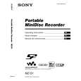 SONY MZS1 Owner's Manual cover photo