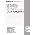 PIONEER CDJ-1000MK3 Owner's Manual cover photo