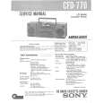 SONY CFD770 Service Manual cover photo