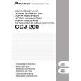 PIONEER CDJ-200 Owner's Manual cover photo