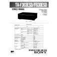 SONY TAF303ESD Service Manual cover photo