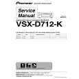 PIONEER VSX-D712-K/KCXJI Service Manual cover photo