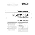 TEAC PL-D2100A Service Manual cover photo