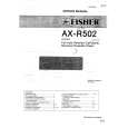 FISHER AXR502 Service Manual cover photo