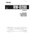 TEAC RWD280 Owner's Manual cover photo