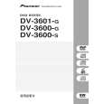 PIONEER DV-3600-G/RAXQ Owner's Manual cover photo