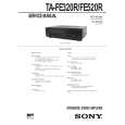 SONY TAFE320R Service Manual cover photo