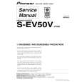 PIONEER S-EV50V/XTM/E Service Manual cover photo