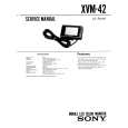 SONY XVM42 Service Manual cover photo