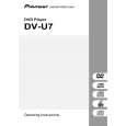 PIONEER DV-U7/RDXJ/RD Owner's Manual cover photo