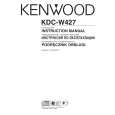 KENWOOD KDC-W427 Owner's Manual cover photo