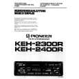 PIONEER KEH-2400R Owner's Manual cover photo