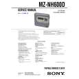 SONY MZNH600D Service Manual cover photo