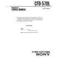 SONY CFD-570L Service Manual cover photo