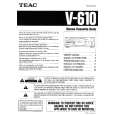 TEAC V610 Owner's Manual cover photo