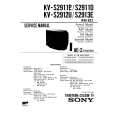 SONY KVS2911B/D Service Manual cover photo