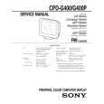 SONY CPDG400 Service Manual cover photo