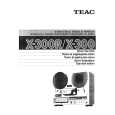 TEAC X300 Owner's Manual cover photo