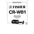 FISHER CRW81 Service Manual cover photo