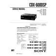 SONY CDX600DSP Service Manual cover photo