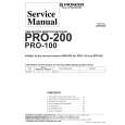 PIONEER PRO-100 Service Manual cover photo