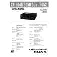 SONY XR5040 Service Manual cover photo