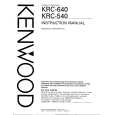 KENWOOD KRC540 Owner's Manual cover photo