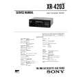 SONY XR4203 Service Manual cover photo