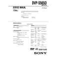 SONY DVP-S565D Service Manual cover photo