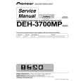 PIONEER DEH-3700MP Service Manual cover photo