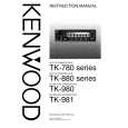 KENWOOD TK-980 Owner's Manual cover photo