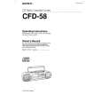 SONY CFD-58 Owner's Manual cover photo