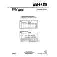 SONY WM-FX119 Service Manual cover photo